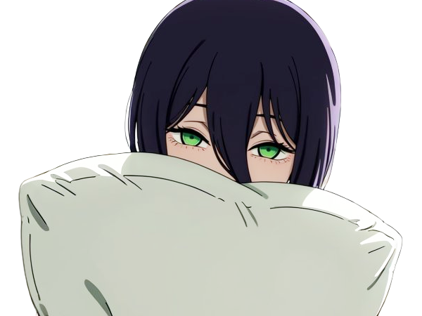 reze lady hybride femme manga anime chainsaw man chainsawman yeux-verts cheveux-violets