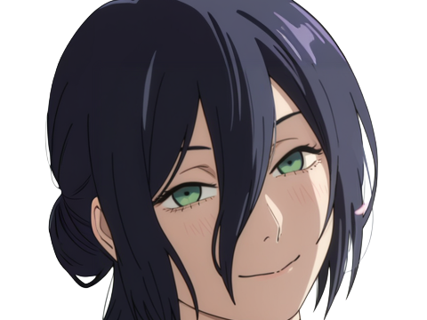 reze lady hybride femme manga anime chainsaw man chainsawman yeux-verts cheveux-violets