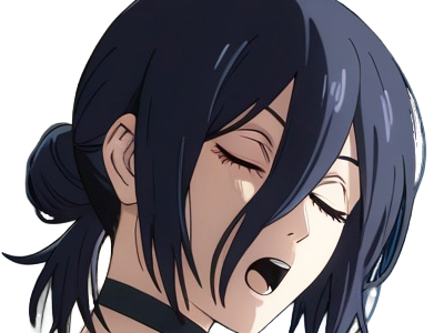 reze lady hybride femme manga anime chainsaw man chainsawman yeux-verts cheveux-violets