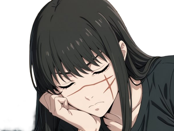 yoru asa mitaka chainsaw man waifu anime manga possedee fille femme cheveux-noirs yeux-rouges