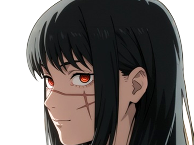 yoru asa mitaka chainsaw man waifu anime manga possedee fille femme cheveux-noirs yeux-rouges