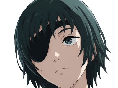 Sticker himeno chainsaw man anime manga borgne femme devil hunter securite publique 4e section speciale anti demons par Dark-63