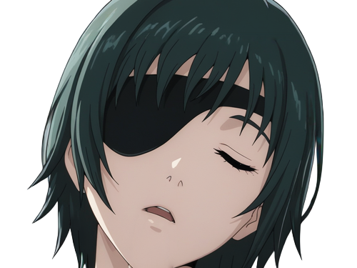 Sticker himeno chainsaw man anime manga borgne femme devil hunter securite publique 4e section speciale anti demons par Dark-63