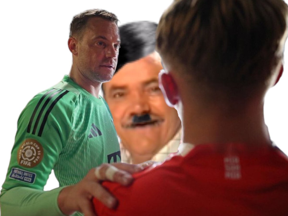 manuel neuer main epaule tranquille ecoute laisse faire conseil arrete golem hitler not ready risitas