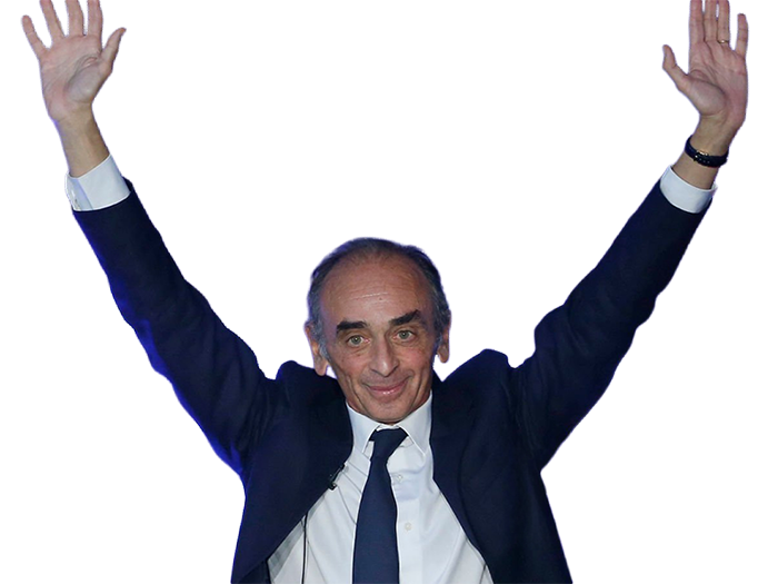 eric zemmour le-z journaliste ecrivain homme politique francais extreme droite patriote sexagenaire soixantenaire cheveux-gris yeux-vert-gris