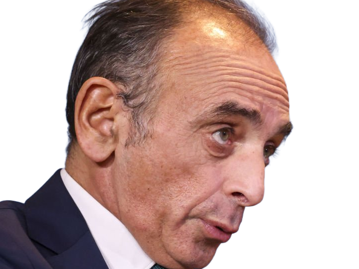 eric zemmour le-z journaliste ecrivain homme politique francais extreme droite patriote sexagenaire soixantenaire cheveux-gris yeux-vert-gris