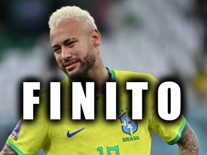 neymar junior jr bresil finito fini has been termine