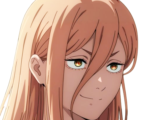 power chainsaw-man anime manga demon diablesse blood-devil hominidemone sang waifu femme excentrique cheveux-blonds yeux-jaunes cornes-rouges