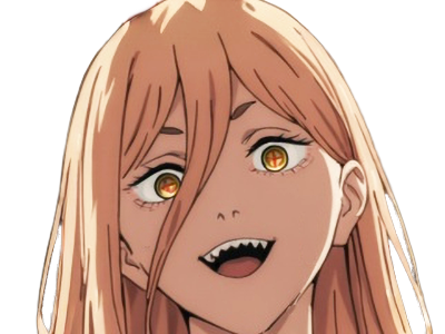 power chainsaw-man anime manga demon diablesse blood-devil hominidemone sang waifu femme excentrique cheveux-blonds yeux-jaunes cornes-rouges