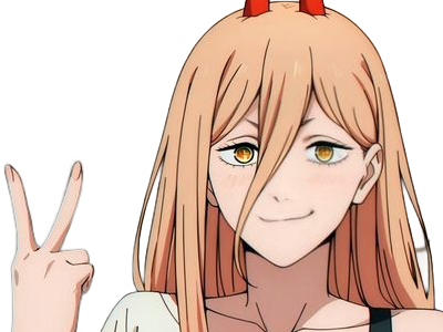 power chainsaw-man anime manga demon diablesse blood-devil hominidemone sang waifu femme excentrique cheveux-blonds yeux-jaunes cornes-rouges