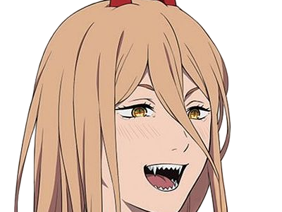 power chainsaw-man anime manga demon diablesse blood-devil hominidemone sang waifu femme excentrique cheveux-blonds yeux-jaunes cornes-rouges
