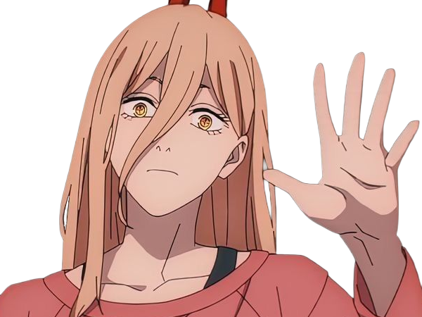 power chainsaw-man anime manga demon diablesse blood-devil hominidemone sang waifu femme excentrique cheveux-blonds yeux-jaunes cornes-rouges