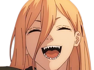 power chainsaw-man anime manga demon diablesse blood-devil hominidemone sang waifu femme excentrique cheveux-blonds yeux-jaunes cornes-rouges