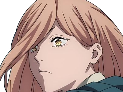 power chainsaw-man anime manga demon diablesse blood-devil hominidemone sang waifu femme excentrique cheveux-blonds yeux-jaunes cornes-rouges