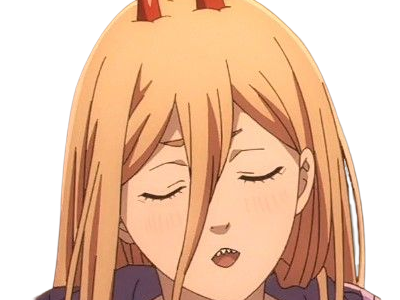 power chainsaw-man anime manga demon diablesse blood-devil hominidemone sang waifu femme excentrique cheveux-blonds yeux-jaunes cornes-rouges