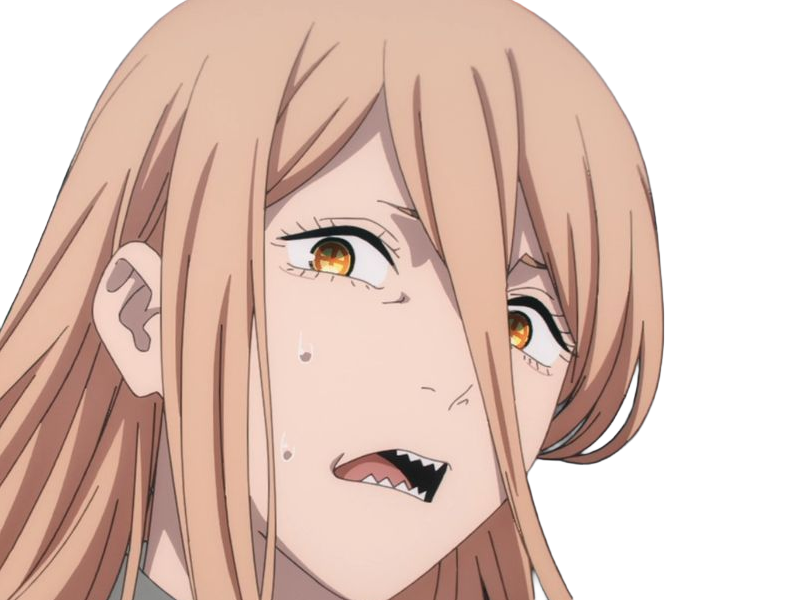 power chainsaw-man anime manga demon diablesse blood-devil hominidemone sang waifu femme excentrique cheveux-blonds yeux-jaunes cornes-rouges