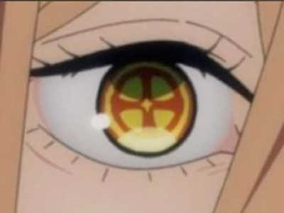 power chainsaw-man anime manga demon diablesse blood-devil hominidemone sang waifu femme excentrique cheveux-blonds yeux-jaunes cornes-rouges