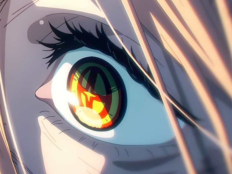 power chainsaw-man anime manga demon diablesse blood-devil hominidemone sang waifu femme excentrique cheveux-blonds yeux-jaunes cornes-rouges