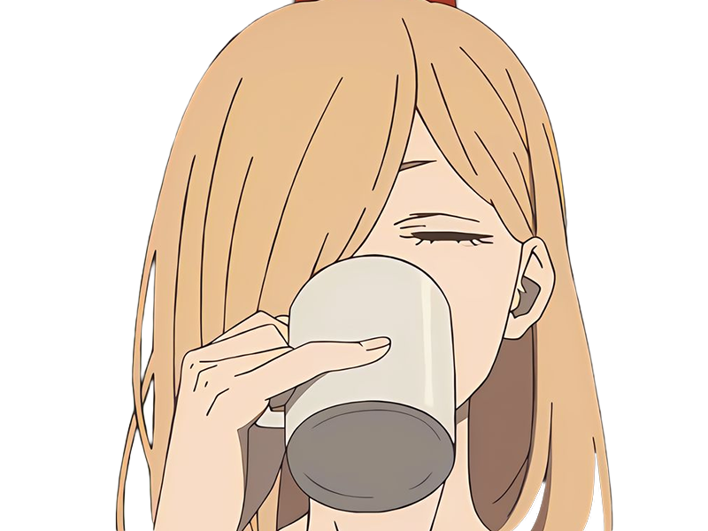 power chainsaw-man anime manga demon diablesse blood-devil hominidemone sang waifu femme excentrique cheveux-blonds yeux-jaunes cornes-rouges