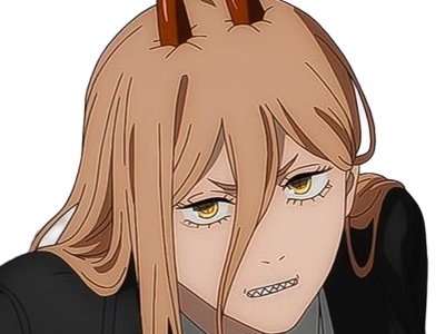 power chainsaw-man anime manga demon diablesse blood-devil hominidemone sang waifu femme excentrique cheveux-blonds yeux-jaunes cornes-rouges