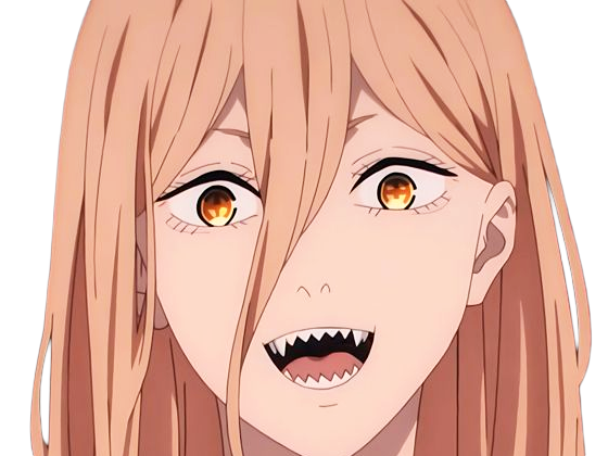 power chainsaw-man anime manga demon diablesse blood-devil hominidemone sang waifu femme excentrique cheveux-blonds yeux-jaunes cornes-rouges