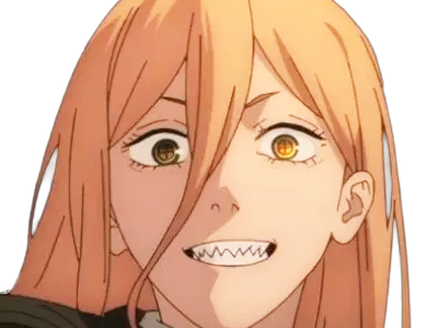power chainsaw-man anime manga demon diablesse blood-devil hominidemone sang waifu femme excentrique cheveux-blonds yeux-jaunes cornes-rouges