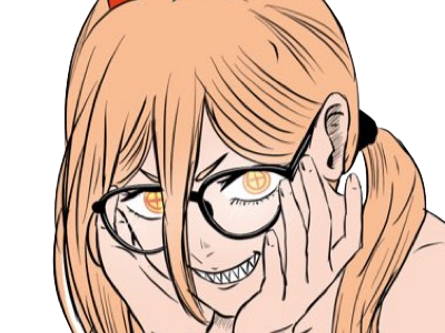 power chainsaw-man anime manga demon diablesse blood-devil hominidemone sang waifu femme excentrique cheveux-blonds yeux-jaunes cornes-rouges