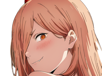 power chainsaw-man anime manga demon diablesse blood-devil hominidemone sang waifu femme excentrique cheveux-blonds yeux-jaunes cornes-rouges