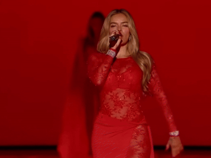 karol g performs at the 2025 victoria s secret fashion show tropicoqueta ivonny brune gif