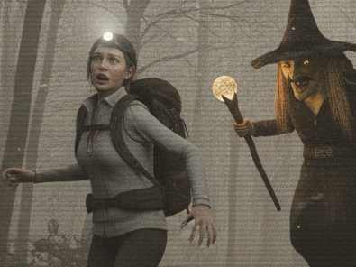 revenant gentil fou du village foret rando poursuite traque peur silent hill teen halloween samhain