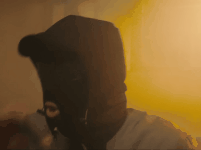 lassmatic misterv mister v rap asthmatique style cagoule lunettes pistolet gun soleil gif