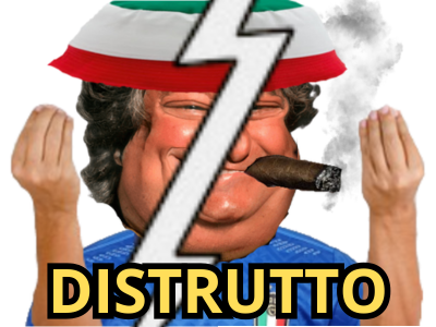 risitas foot football italien equipe cigare distrutto detruit brise supporter