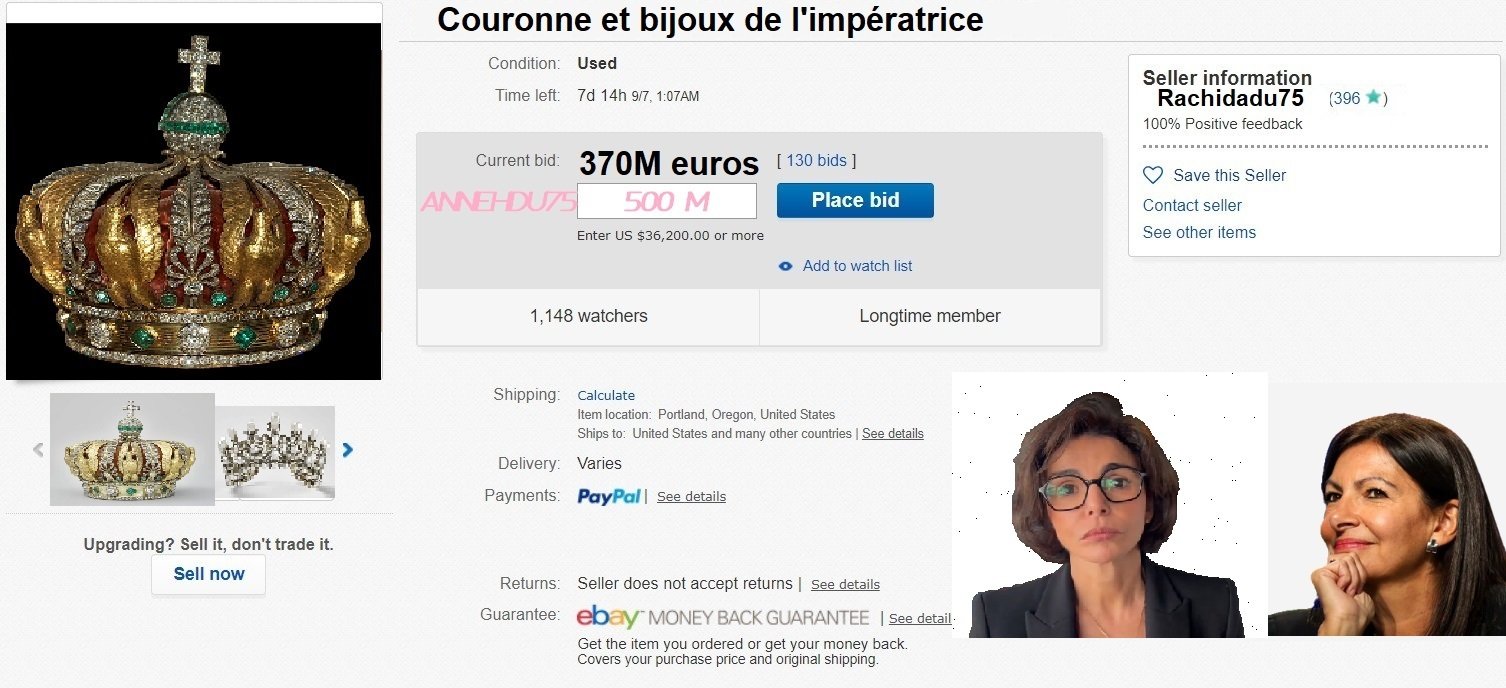 hidalgo dati bijoux coronne imperatrice ebay