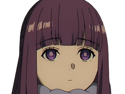 Sticker fern sousou no frieren frieren beyond journeys end frieren anime manga orpheline mage apprentie humaine fille femme waifu cheveux violets yeux violets par Dark-63