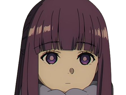 Sticker fern sousou no frieren frieren beyond journeys end frieren anime manga orpheline mage apprentie humaine fille femme waifu cheveux violets yeux violets par Dark-63