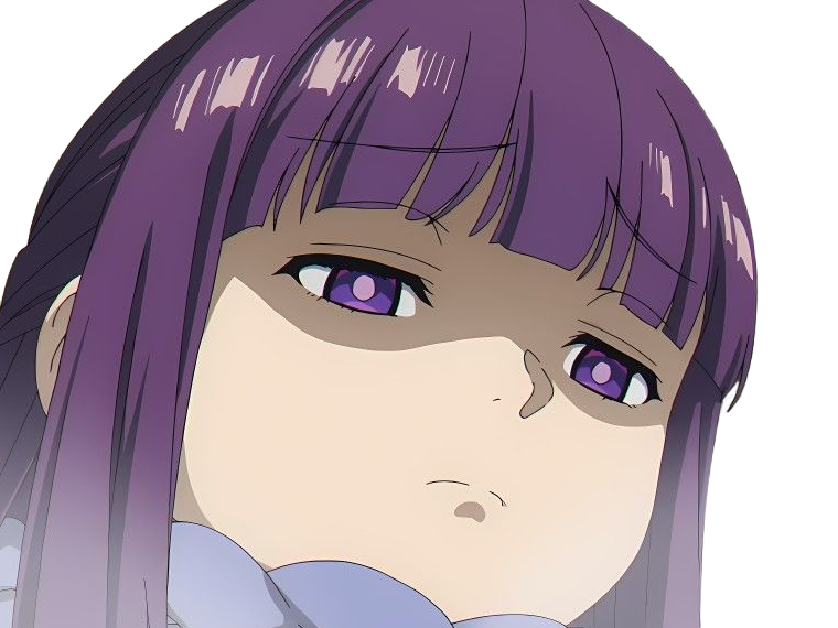 fern sousou-no-frieren frieren-beyond-journeys-end frieren anime manga orpheline mage apprentie humaine fille femme waifu cheveux-violets yeux-violets