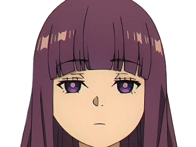 Sticker fern sousou no frieren frieren beyond journeys end frieren anime manga orpheline mage apprentie humaine fille femme waifu cheveux violets yeux violets par Dark-63