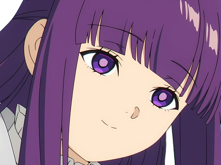 fern sousou-no-frieren frieren-beyond-journeys-end frieren anime manga orpheline mage apprentie humaine fille femme waifu cheveux-violets yeux-violets