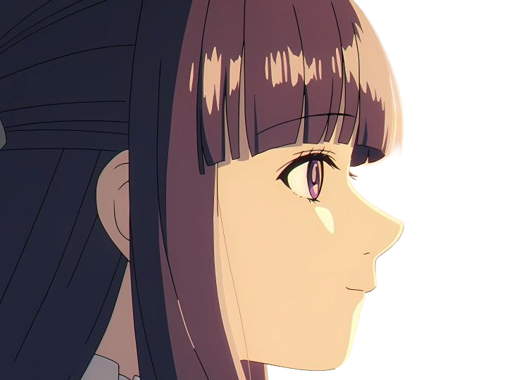 Sticker fern sousou no frieren frieren beyond journeys end frieren anime manga orpheline mage apprentie humaine fille femme waifu cheveux violets yeux violets par Dark-63