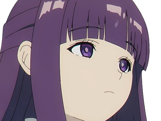 Sticker fern sousou no frieren frieren beyond journeys end frieren anime manga orpheline mage apprentie humaine fille femme waifu cheveux violets yeux violets par Dark-63