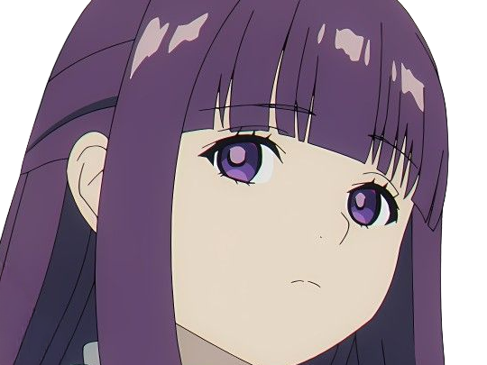 Sticker fern sousou no frieren frieren beyond journeys end frieren anime manga orpheline mage apprentie humaine fille femme waifu cheveux violets yeux violets par Dark-63