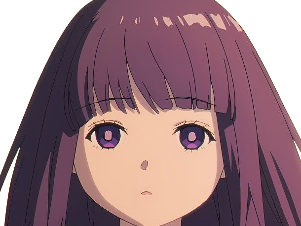 Sticker fern sousou no frieren frieren beyond journeys end frieren anime manga orpheline mage apprentie humaine fille femme waifu cheveux violets yeux violets par Dark-63