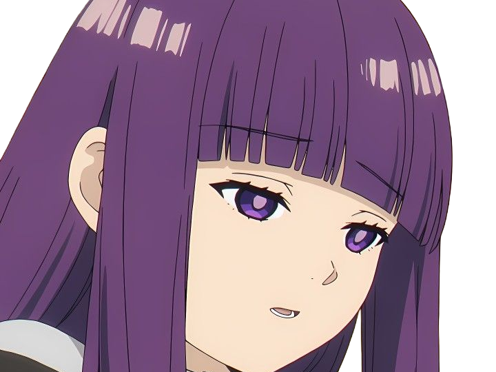 fern sousou-no-frieren frieren-beyond-journeys-end frieren anime manga orpheline mage apprentie humaine fille femme waifu cheveux-violets yeux-violets