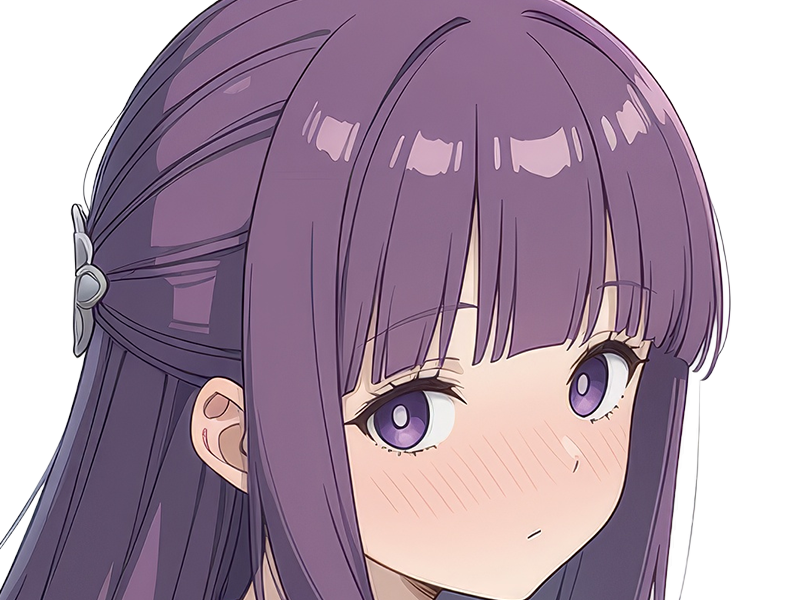 fern sousou-no-frieren frieren-beyond-journeys-end frieren anime manga orpheline mage apprentie humaine fille femme waifu cheveux-violets yeux-violets