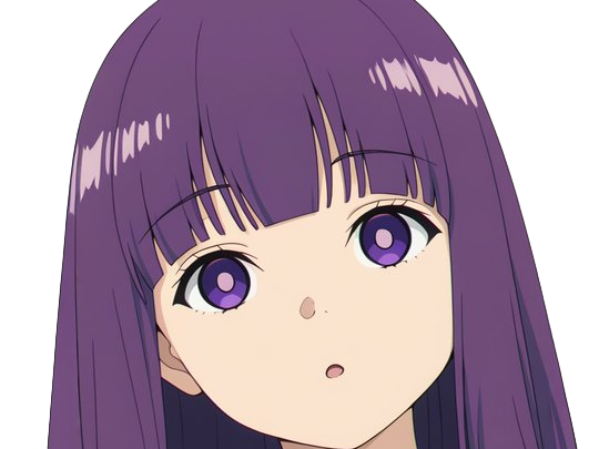 fern sousou-no-frieren frieren-beyond-journeys-end frieren anime manga orpheline mage apprentie humaine fille femme waifu cheveux-violets yeux-violets