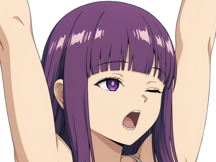 fern sousou-no-frieren frieren-beyond-journeys-end frieren anime manga orpheline mage apprentie humaine fille femme waifu cheveux-violets yeux-violets