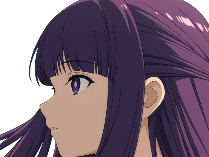 fern sousou-no-frieren frieren-beyond-journeys-end frieren anime manga orpheline mage apprentie humaine fille femme waifu cheveux-violets yeux-violets