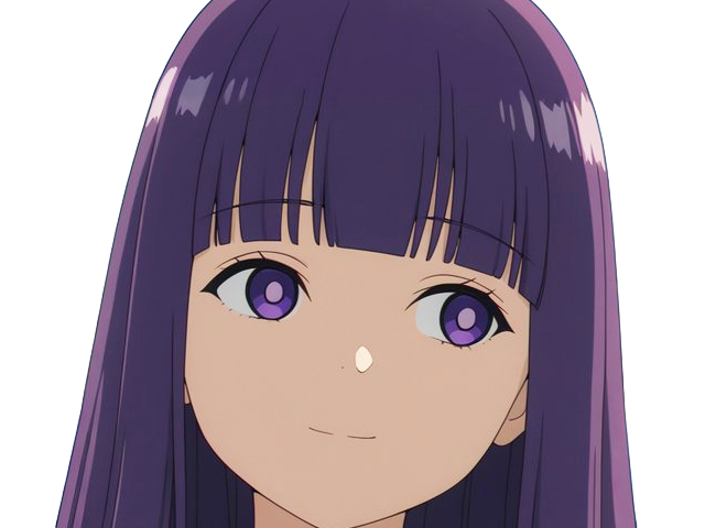 Sticker fern sousou no frieren frieren beyond journeys end frieren anime manga orpheline mage apprentie humaine fille femme waifu cheveux violets yeux violets par Dark-63