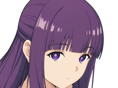 fern sousou-no-frieren frieren-beyond-journeys-end frieren anime manga orpheline mage apprentie humaine fille femme waifu cheveux-violets yeux-violets