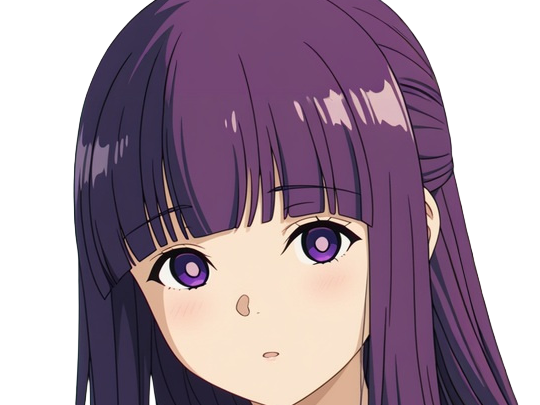 fern sousou-no-frieren frieren-beyond-journeys-end frieren anime manga orpheline mage apprentie humaine fille femme waifu cheveux-violets yeux-violets